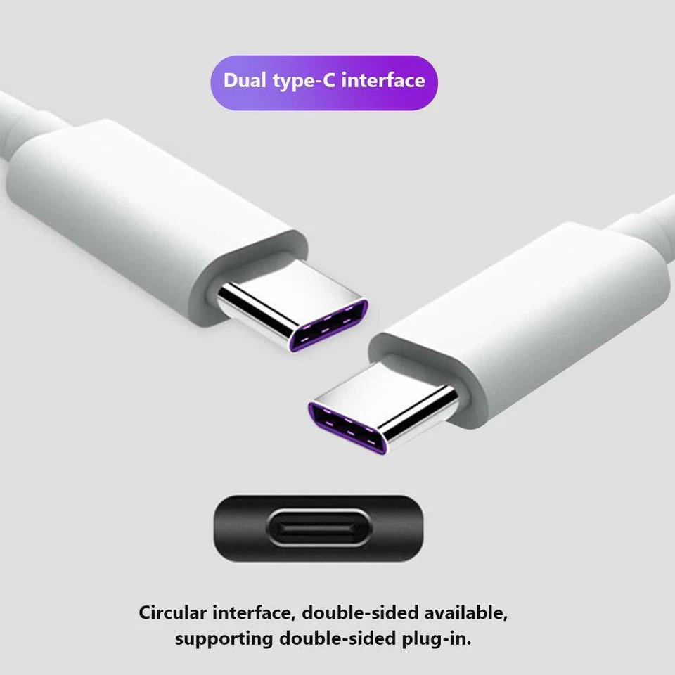 USB C to USB C Charging Cable Type C Fast Charge iPad Pro MacBook Samsung Phone - Image 4 of 4