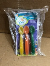 Infant BABY JOEY Feeding Spoons 12pk  Utensils 4 Months+ LOT OF 3 