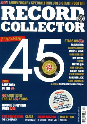 Record Collector Magazine The History of 45s Pete Townsend David Bowie Sept 2024