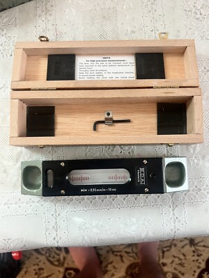 E.D.A. 61R Niveau Level 8'' Precision Level 0.05mm/m .0005/10'' 10 Seconds