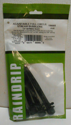 X10 Raindrip 156005 Drip Watering Bubbler & Stake 360º Full-Circle Adjustable