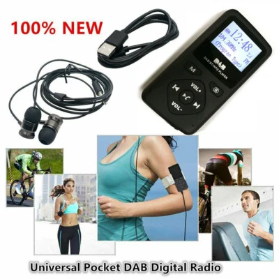 Portable DAB Digital Radio Bluetooth 4.0 Personal Pocket FM Mini MP3 Earphone - Bild 1 von 4