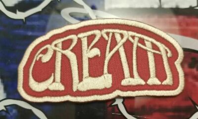 EMBROIDERED CREAM BAND PATCH (Please Read Ad)