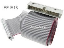 18-inch 34-Pin 2x17 2.54mm-Pitch Male/Female IDC Floppy Drive Ribbon Extension