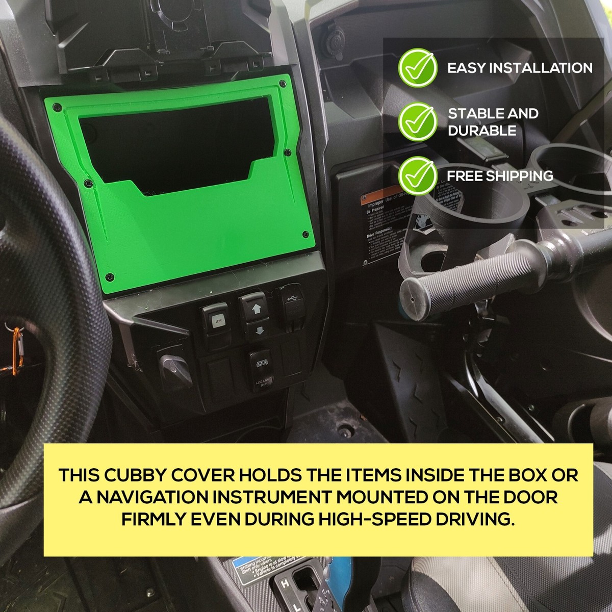 Kawasaki Teryx KRX 1000 Accessory Central Console Cubby Dashboard