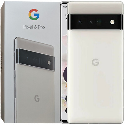 New Google Pixel 6 Pro Single SIM 128GB Cloudy White Factory
