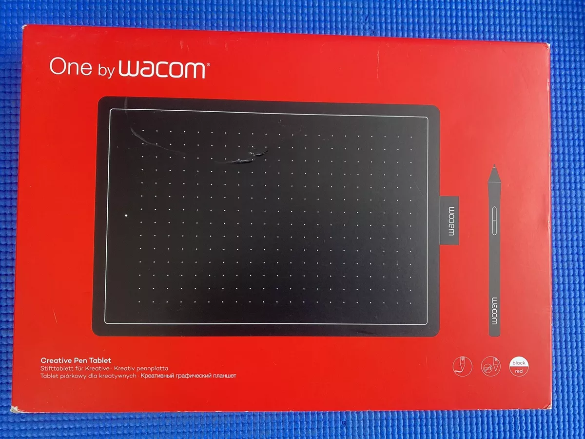 One by Wacom CTL 672 Medium Drawing Graphic Tablet w Stylus Pen for PC Mac