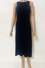 GAP Navy Midi/Maxi Dress Twist Knot Front Sleeveless Stretch Jersey Size S  NWT