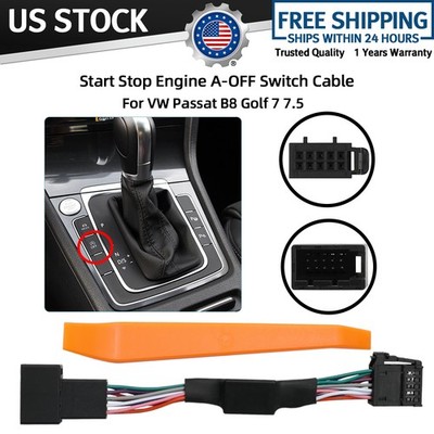 A-OFF Key Button Connector Auto Start Stop Engine Control Cable Eliminator Plug