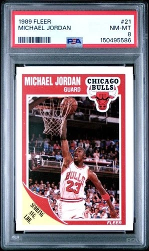 1989 FLEER #21 MICHAEL JORDAN PSA NM/MT 8 150495586
