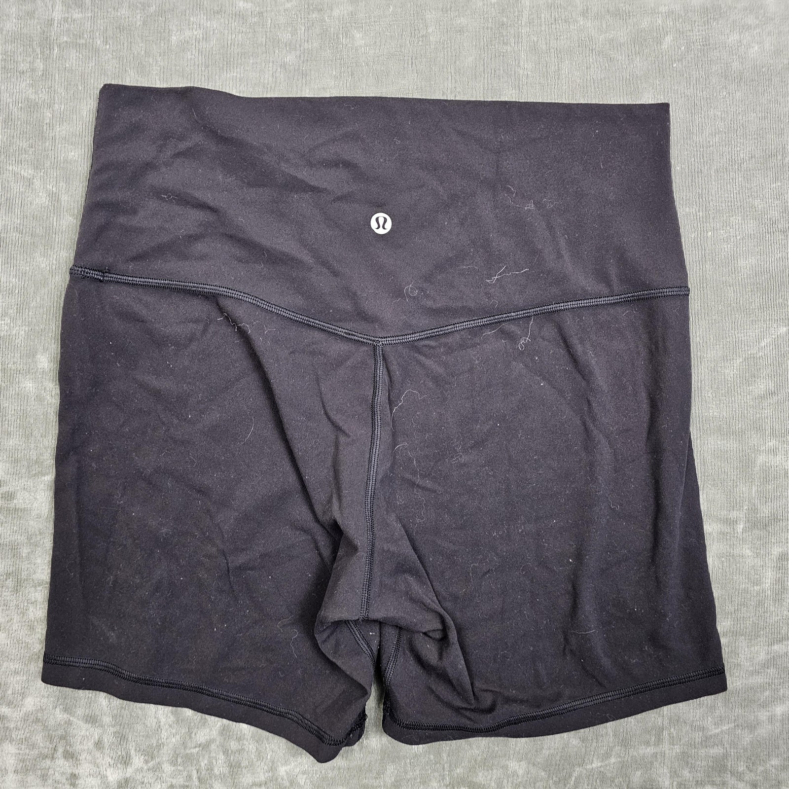 Lululemon Biker Shorts Womens 10 Black High Rise 6in Yoga Athletic Gym Workout-image