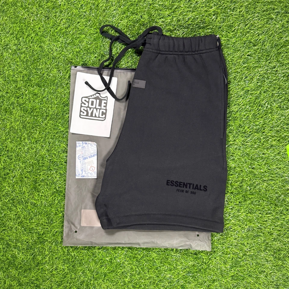 Fear of God Essentials Shorts SS22 Stretch Limo Black - 100% Authentic (XS-XL) - Image 3 of 4