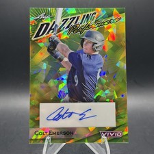 2023 Leaf Vivid Dazzling Performers Auto /4 Colt Emerson Mariners SP DS1