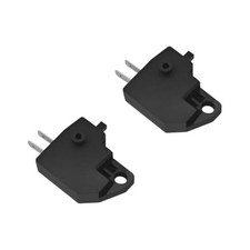 2 PCS Motorcycle Right Brake Light Switch, Universal Brake Light Switch, Black