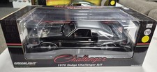 1:18 SCALE 1970 DODGE CHALLENGER R/T THE BLACK GHOST BY GREENLIGHT, NIB