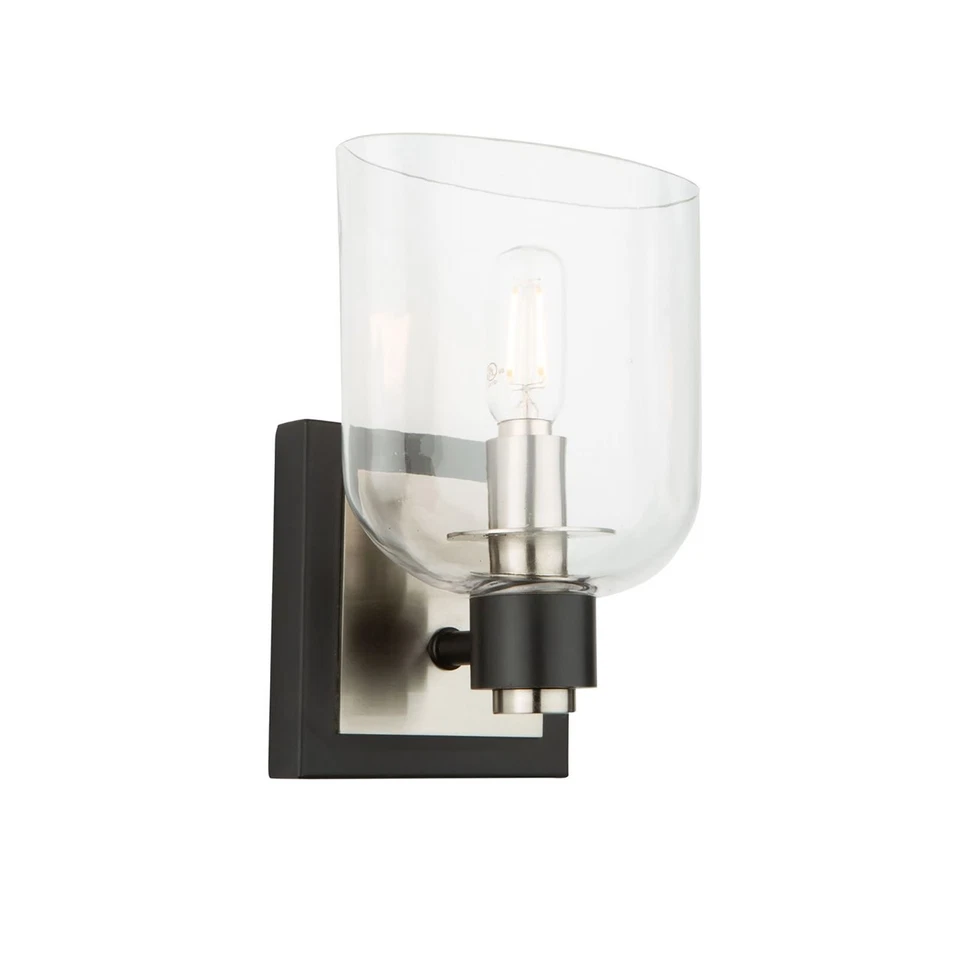 Artcraft Lighting AC11691 Lyndon 8" Tall Bathroom Sconce - Black - Image 4 of 4