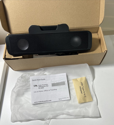 Cyber Acoustics Computer Speaker Bar Black (CA-2890)