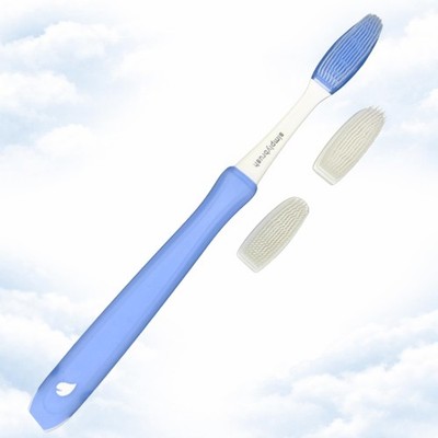Extra Soft Toothbrush for Adults with Sensitive 1 Count (Pack of 1), Blue 