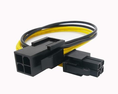4 Pin P4 Cpu Power Extension Cable For Desktop Computer 8 Inch18awg Connect 12