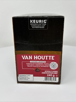 Van Houtte Raspberry Chocolate Truffle Coffee Pods 24 Keurig K-Cup Date: 11/2024