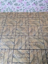 Triang Lines Reproduction dolls house wallpaper -   Parquet