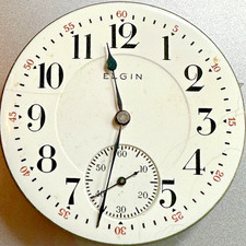 * 16 Size ELGIN 17J  Gr 387 M 7 OF PS Pocket Watch Movement To Fix N12