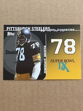 Dwight White 2008 Topps NFL Dynasties Tribute #DYN-DWH Pittsburgh Steelers