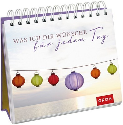 Was ich dir wünsche für jeden Tag Spiralaufsteller | Dekorativer Aufsteller m...