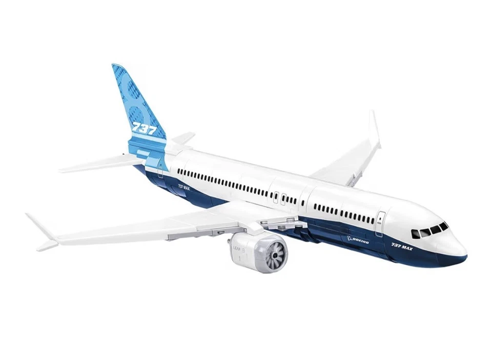 COBI Boeing 737-8 Model 1:110 Scale Model Airplane Building Block Set # 26608 - Image 2 of 4