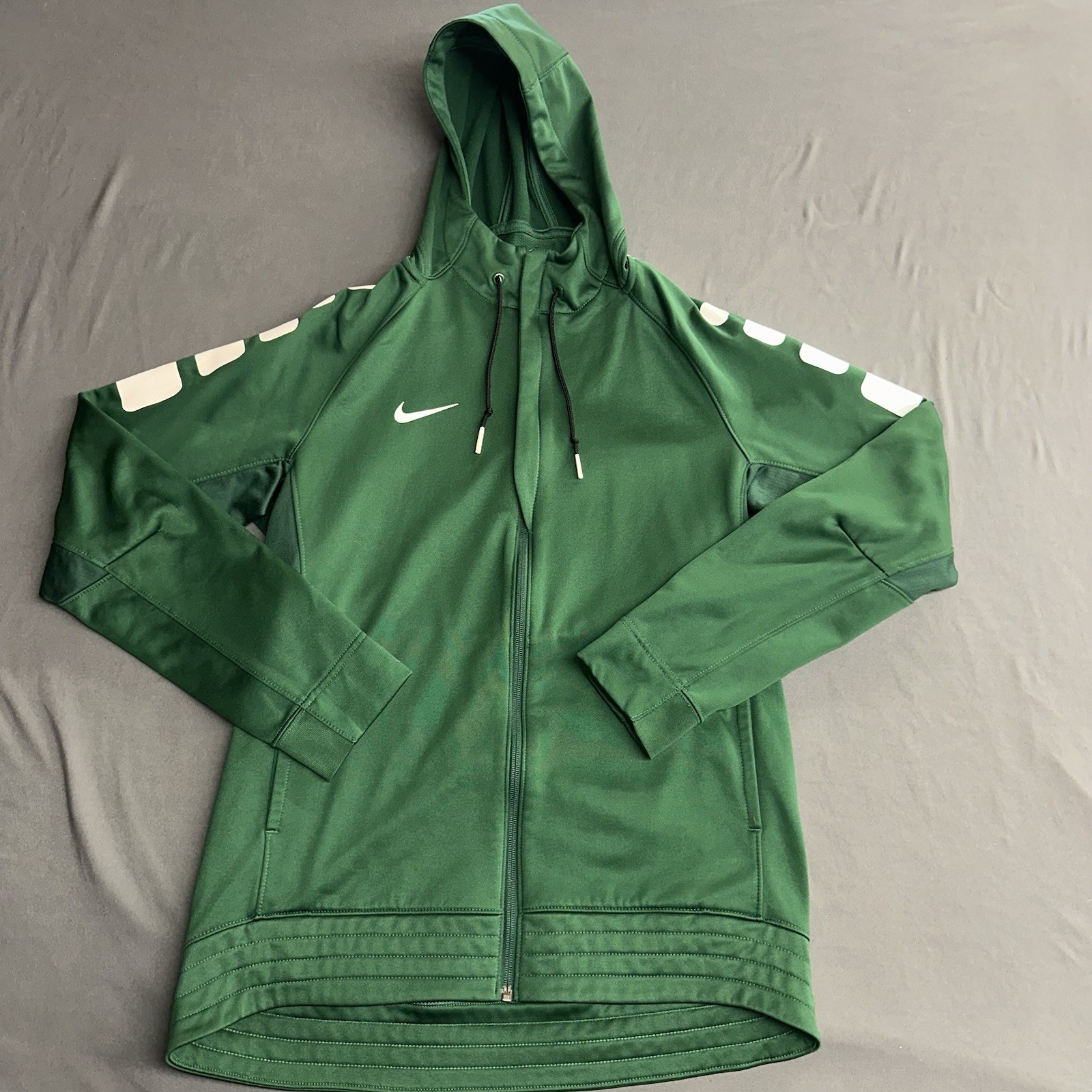 Nike Therma-FIT Elite Full-Zip Basketball Hoodie Green Men's M