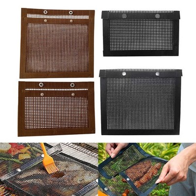 2PCS Non-Stick Grilling Bags: Perfect for Meat & Veggies - High-Temperature BBQ