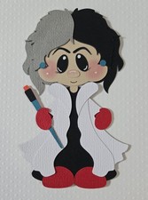 Villian Cruella Deville. Scrapbook, Card Making Paper Piecing