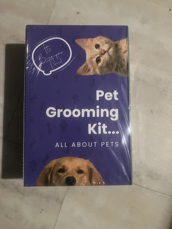 Bougiepaws Grooming Kit for Dogs & Cats at Home - Rechargeable Low Noise Shavers