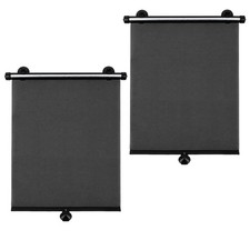 2 Pack Retractable Car Side Window Sun Shade, 15.7" x 17.7" Roller Sunshade w...