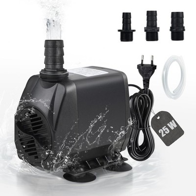 Aquarium Pumpe für Brunnen Hydroponik-Systeme Mini Submersible Tauchpumpe 25W