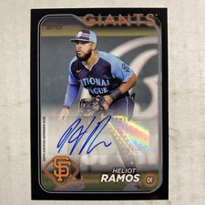 2024 Topps Black Heliot Ramos Auto 21/72 AD