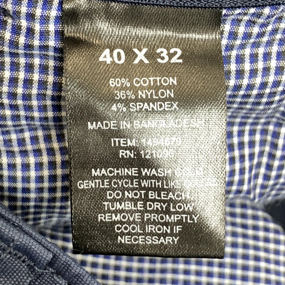 Брюки мужские English Laundry 40x32 синие эластичные хлопок нейлон повседневные - Изображение 4 из 4