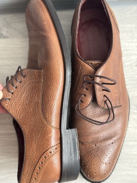 Men Roy Robson Heels Brown Leather 40