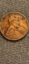 1953 D Lincoln Wheat Cent/Penny Coin, Circulated Multiple Errors