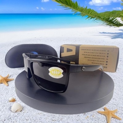 Costa Del Mar Rinconcito Matte Black/black polarized Sunglasses 580P/High-end TR