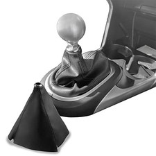 Car Shift Boot Cover, Suede Leather Shift Knob Boot Dust Cover, Black