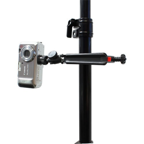 5x Inline® Tisch-Stativ 190mm mit Schraubzwinge, schwarz mit Kugelkopf - Bild 4 von 4