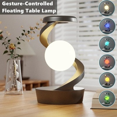 Magnetic Levitating Lamp Floating LED Desk Light Wireless Decor Gift for Men  