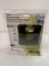 Woods 50012 Outdoor Heavy Duty 24-Hour Mechanical Timer 2-Outlet 15A
