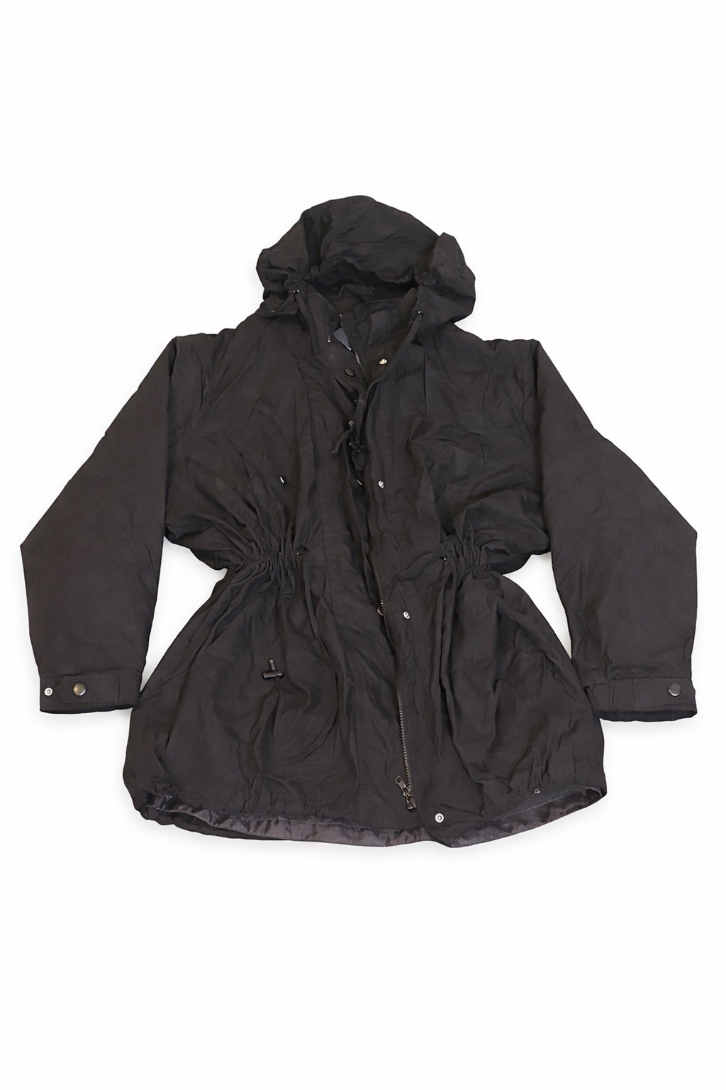 Woman Within Women's Plus Size Hooded Slicker Raincoat