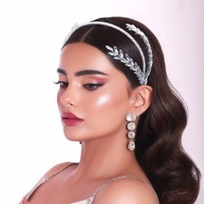 Rhinestone Bridal Headband Wedding Headpiece For Bride Hair Accessory