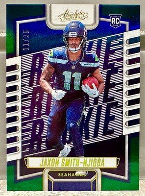 JERSEY NUMBER MATCH! 2023 Absolute Jaxon Smith-Njigba Rookie 11/25! SEAHAWKS RC!
