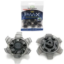 SoftSpikes PiViX Golf Cleats - Fast Twist 3.0 Gray and Black