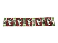 Christmas Tapestry Table Runner 67 X 12 Stockings Candy Canes Home Decor