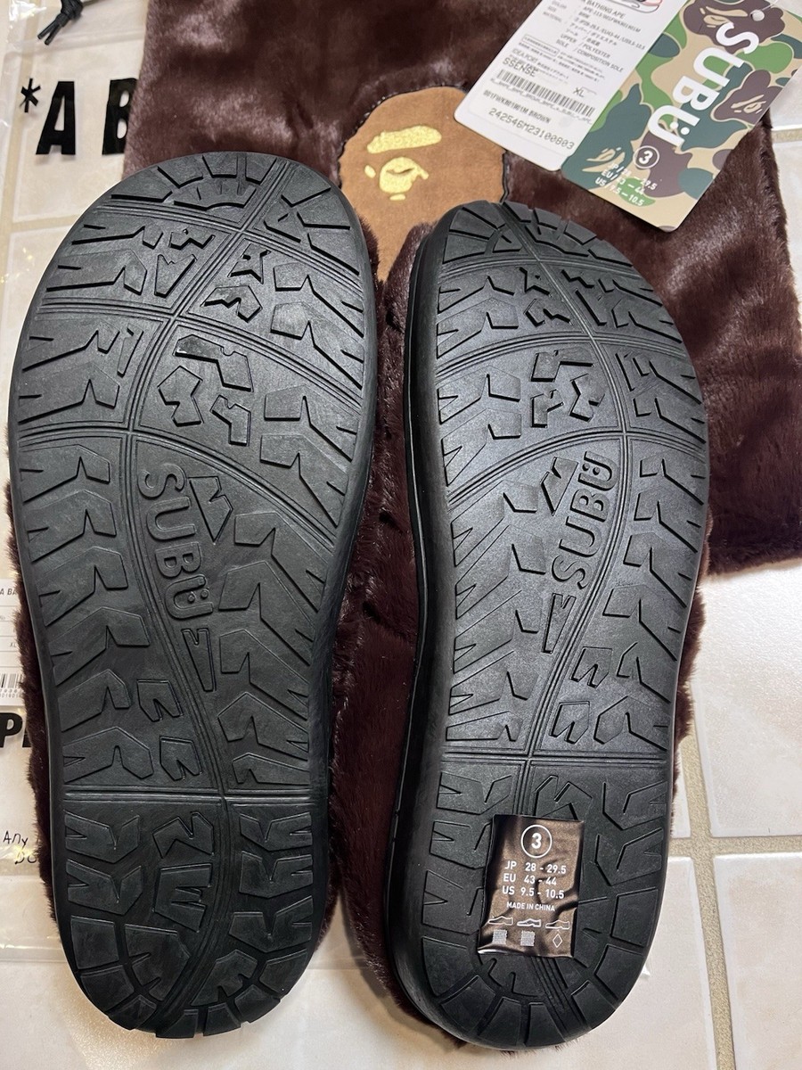 Bape X SUBU Ape Head Puffer Sandals Slippers Slide Ons Bape X SUBU Ape Head Puffer Sandals Slippers Slide Ons